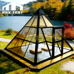 RAXTENT Casa di Vetro a Forma di Piramide 4M <span class=keywords><strong>per</strong></span> <span class=keywords><strong>Glamping</strong></span>, Resort, Rifugio e Osservazione delle Stelle - Product Image 3