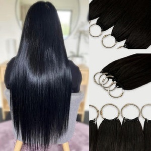 Extensions de cheveux humains vierges Remy 100 % vietnamiens en gros pour tresses au crochet, extensions à pointe plume - Product Image 5