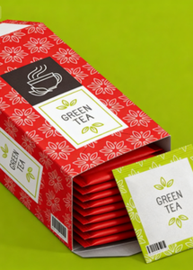 Caja de té ecológica roja, caja de regalo artesanal, se pueden aceptar pedidos de té personalizados - Product Image 3
