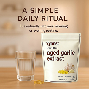 Extrait d'ail biologique vieilli de haute qualité, marque privée, SANS GLUTEN & SANS SOJA, complément alimentaire pour le soutien immunitaire et la santé cardiaque, en gélules. - Product Image 5