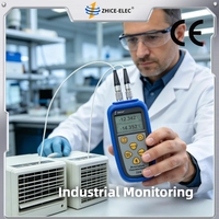 Thermomètre à capteur NTC compact, portable et léger, à double canal, pour la mesure de la température sur site