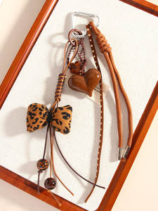 Lilangda Creative 2025 nouvelle série MIU Ins fait à la main créatif Mobile sac pendentif amour papillon noeud porte-clés - Product Image 6