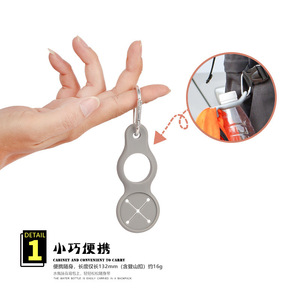 LX-24 Water Bottle <b>Hook</b> Gourd Shape Lightweight Outdoor Hiking Belt <b>Clip</b> For Water Bottles And Towels - Product Image 2
