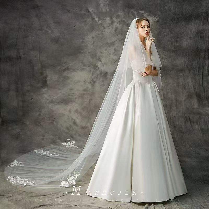 Velo De Novia De Catedral 3/5/10 Metros Velos De Novia Largos Con Peine