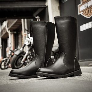 Bottes Martin pour hommes, bottes de rue Cool, chaussures en cuir PU à la mode, bottes de chevalier - Product Image 2