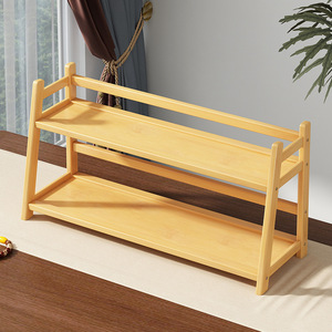 Tea cup holder, <b>desktop</b> <b>shelf</b>, water cup, small dining table, multi-tiered tea set, tabletop storage, decorative <b>shelf</b> - Product Image 2