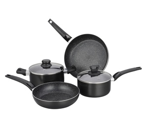 2020 Venta caliente Cocina de <span class=keywords><strong>Inducción</strong></span> <span class=keywords><strong>ollas</strong></span> Woks de aluminio olla de cocina antiadherente juegos de utensilios de cocina - Product Image 1