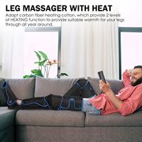 Health pal Boots Recovery elektrisch beheiztes Bein-und Wadenluftkompressions-Bein massage gerät mit Wärme für Durchblutung und Entspannung