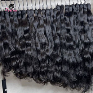 Extensiones de cabello humano indio sin procesar, proveedor mayorista de extensiones alineadas con cutícula Virgen del templo - Product Image 4