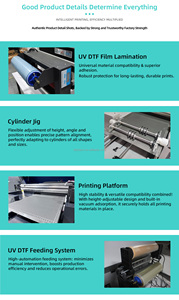 Imprimante numérique hybride à jet d'encre UV 4060 de 24*36 pouces, imprimante à plat UV DTF, <span class=keywords><strong>film</strong></span> rotatif, impression sur balle de golf, bouteille en verre, bâton, bois, acrylique - Product Image 4