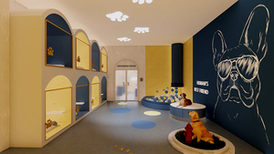 Exhibición de Alta Gama para Peluquería Canina, Diseño Moderno de Salón de Belleza para Mascotas, Diseño Completo de Muebles para Tienda, desde la Producción Hasta la Venta - Product Image 4