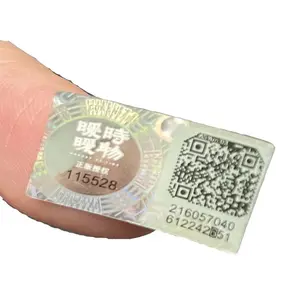 Manufacturers Private Holographic Square Labels Stickers for packaging