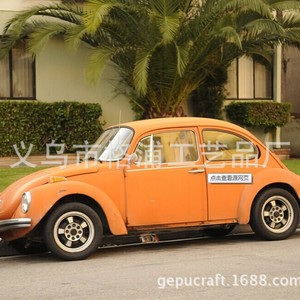 Vintage Iron Beetle Car Model Decoration For <b>Wedding</b> Bar Cafe Display <b>Prop</b> - Product Image 4