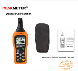 Stazione Meteorologica Digitale PEAKMETER PM6508 con Igrometro e <span class=keywords><strong>Termometro</strong></span>, Supporto OEM e ODM - Product Image 6