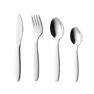 Aien 304 Stainless Steel <strong>Childrens</strong> Knife Fork Spoon Western-Style <strong>Cutlery</strong> <strong>Set</strong> Modern Minimalist Design Mirror Finish <strong>Set</strong> - Product Image 5