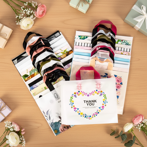 Sacchetti di Plastica Personalizzati con Stampa, Spessi e Resistenti, con Manici a Cappio e <span class=keywords><strong>Fondo</strong></span> Quadrato <span class=keywords><strong>per</strong></span> Confezionamento in Negozi di Abbigliamento - Product Image 6