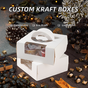 Fabricación de Cajas Ecológicas Personalizadas con Logotipo, Embalaje de Cartón Reciclable, Caja de Regalo Plegable para Artículos de Regalo Navideños, Cuatro Colores - Product Image 2