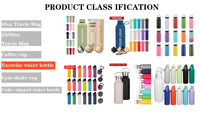 Bouteille d'eau en plastique givré personnalisée de 25 oz avec impression de nœud, couvercle métallique anti-fuite, réutilisable, esthétique, pour les filles à l'école, cadeau