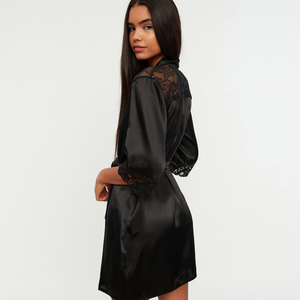 Chemise de nuit en dentelle tendance pour femmes, deux pièces, confortable, douce pour la peau, respirante, sexy, best-seller - Product Image 5