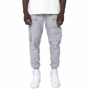 กางเกงสเวตเตอร์ทรงคาร์โก้ของผู้ชายทำจากผ้าฝ้ายออร์แกนิกมีความต้องการสูงตามสั่ง - Product Image 1