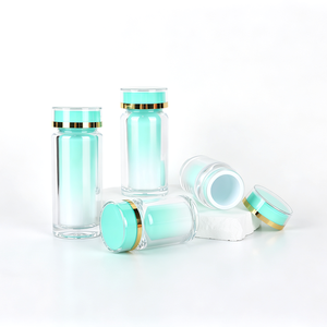 Botella de Plástico PS de 45 ml, 60 ml, 90 ml, de Grado Alimenticio, con Degradado de Color y Línea Dorada, para Cápsulas de Suplementos, Vitaminas y Gomitas - Product Image 3