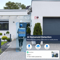 LS VISION double objectif 20X OpticaDigital Hybrid Zoom cctv kit sans fil solaire maison 2K caméras de sécurité wifi 4G caméra de sécurité