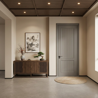 Porte intérieure moderne en bois éco-responsable avec surface CPL finie sur mesure, porte de chambre à coucher en composite à âme solide