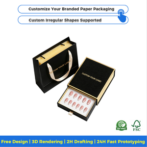 Cajas de Empaque para <span class=keywords><strong>Uñas</strong></span> Postizas de Lujo, Empaque Personalizado para <span class=keywords><strong>Uñas</strong></span>, Acabado Mate, Ecológico - Product Image 3