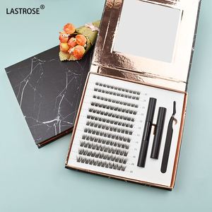 Kit de Pestañas Segmentadas al por Mayor, Hechas a Mano, Mixtas, con Curvatura Natural, de Visón Sintético, Pestañas en Racimo DIY - Product Image 4