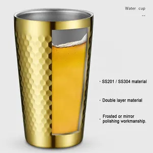 Double Wall Wine Cups Stainless Steel Cup Drinkware Metal Stainless Steel Insulation Drinking Beer Coffee Mugs