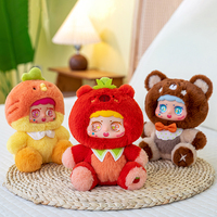Schattige Cartoon Fruitgroenteserie Pluche Vinyl Gezichtspop Zacht Knuffeldier Speelgoed Stress Verlichting Geschenk Blind Doos Speelgoed Voor Kind