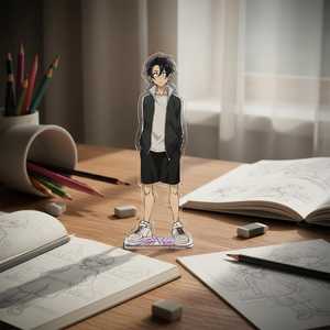 Figura de acrílico OEM/ODM de personaje de <span class=keywords><strong>anime</strong></span> inspirada en la noche, estilo vampiro, para exhibición de escritorio, China - Product Image 2