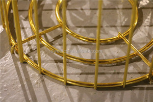 Yeni tasarım elektrolizle şampanya düğün metal kuş kafesi düğün parti olay dekorasyon için, düğün masa centerpiece - Product Image 4