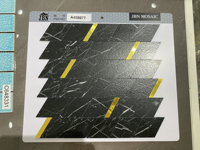 Ungiftige, Geschmacksneutrale 4mm Selbstklebende Goldene PVC Abzieh-und-Klebe Villa Küchen-Mosaik Wandfliesen Bodenfliesen