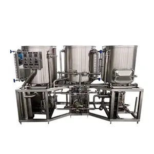 Küçük mayalama sistemi 200L elektrikli ısıtma al yapımı bira bira ekipmanı satılık