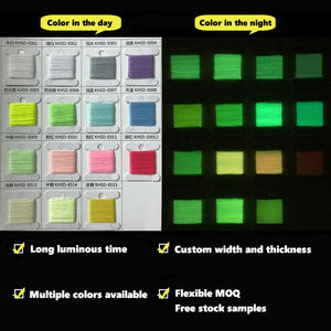 Ruban luminescent Twill <span class=keywords><strong>Night</strong></span> Glow, ruban luminescent qui brille dans le noir, bande tissée pour chaussures, pour la course nocturne, haute luminosité, 23 mm, 500 mètres - Product Image 2