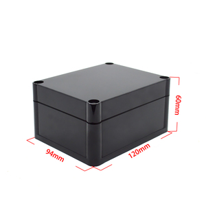 สำหรับ AK10515 สีดำขนาดเล็ก IP67 พลาสติก ABS กันน้ำอโนไดซ์อิเล็กทรอนิกส์เครื่องมือโครงการตู้เก็บของ 120*94*60 มม. - Product Image 1