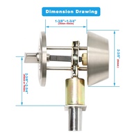 Serrure de porte à pêne dormant monocylindre, finition nickel satiné, en acier inoxydable, étanche, antivol, durable, pour porte d'entrée avec clé