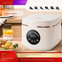 Cuiseur à riz électrique 5L en forme de baril, contrôle tactile, contrôle par application, minuteur pour gâteaux, fonction de réservation pour riz en pot, tasse doseuse