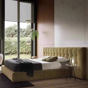 <span class=keywords><strong>Letto</strong></span> Moderno King Size in Velluto Nordico con Supporto in Legno di Alta Qualità, <span class=keywords><strong>Testiera</strong></span> Imbottita in Spugna, Comodo Comodino <span class=keywords><strong>Verde</strong></span> Chiaro - Product Image 2