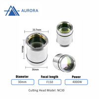 Pièces consommables Aurora Lentille de mise au point de collimation D30mm F125m F150 d'origine pour WSX 2-6KW