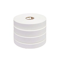 Rouleau d'étiquette en taffetas de nylon lavable Matériau d'étiquette d'entretien durable pour l'étiquetage des vêtements
