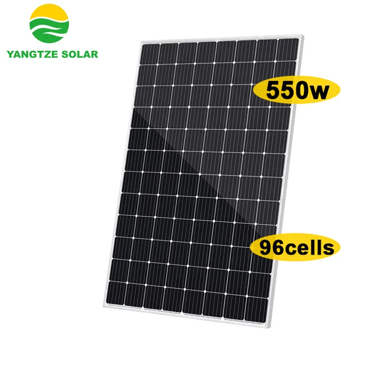 Yangtze Solar 500w 550w 600ワットソーラーパネル、25年間の保証付き