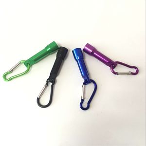 ไฟฉาย LED ขนาดเล็กสีเขียวทำจากอะลูมิเนียม พร้อมพวงกุญแจคาราบิเนอร์ สำหรับอุปกรณ์เอาตัวรอดกลางแจ้ง - Product Image 4