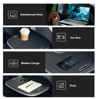 Table pliable pour siège arrière pour Tesla Model Y Model 3 Highland, plateau de charge sans fil pour téléphone, bureau pour ordinateur portable, table à manger, accessoire de voiture