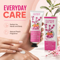 Krim Tangan & Tubuh Fermentasi Persik Rahasia Bunga dengan Asam Hialuronat Melembapkan untuk Kulit Normal - Aroma Persik Putih OEM/ODM Global