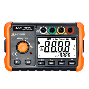 VICTOR 4105A Medidor de Resistencia de Puesta a Tierra Digital Medidor de Aislamiento - Product Image 1