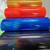 Film PVC laser alvéolé le plus vendu pour phares de voiture, holographique, changeant de couleur, pour feux avant et arrière, amovible et auto-adhésif