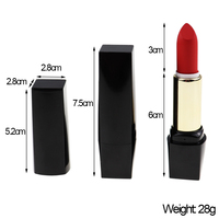 Vente chaude maquillage imperméable à l'eau mat végétalien crème personnalisée rouge à lèvres marque privée naturel longue durée