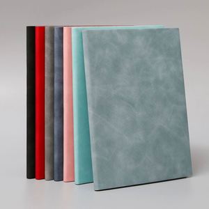Classic Business Office Custom A5 Daily Planner Leather Notebook Journal Promotional Use 100 Pages Glue Bound - Product Image 1